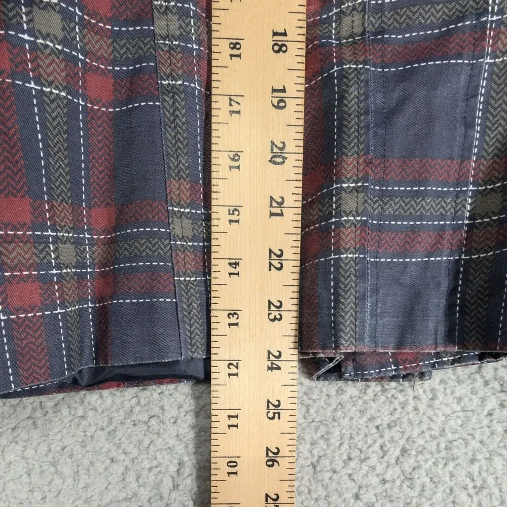 Maralyn and Me Jacket Womens Size Large Red Blue Plaid Vintage Jacket - Picture 5 of 6